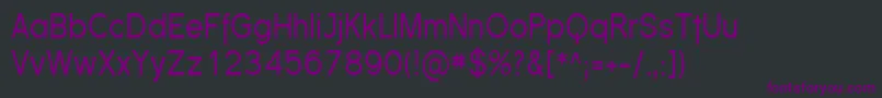 FlorencesansCond Font – Purple Fonts on Black Background