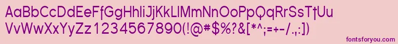 FlorencesansCond Font – Purple Fonts on Pink Background