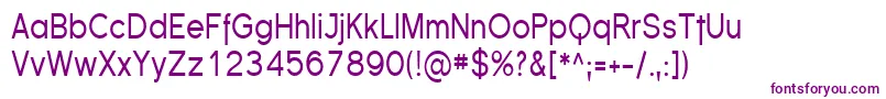 FlorencesansCond Font – Purple Fonts on White Background