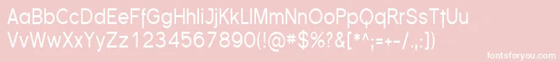 FlorencesansCond Font – White Fonts on Pink Background