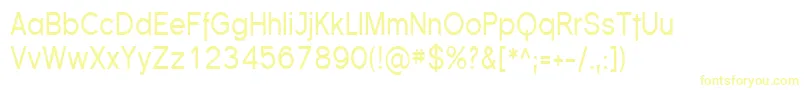 FlorencesansCond Font – Yellow Fonts on White Background