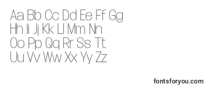 DueraNormthinPersonal Font