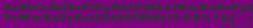 Шрифт XeniaextendedRegular – чёрные шрифты на фиолетовом фоне