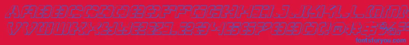 Vypersi Font – Blue Fonts on Red Background