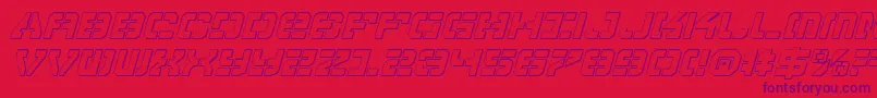 Vypersi Font – Purple Fonts on Red Background