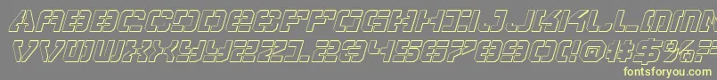 Vypersi Font – Yellow Fonts on Gray Background