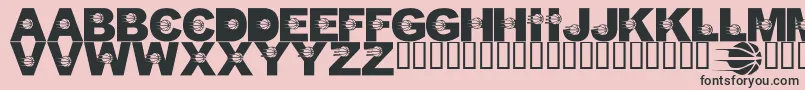 Fonte LmsJustALittlePacersFan – fontes pretas em um fundo rosa