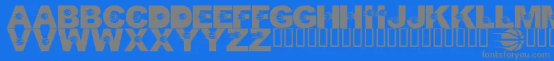 fuente LmsJustALittlePacersFan – Fuentes Grises Sobre Fondo Azul