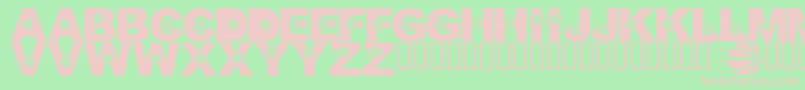 LmsJustALittlePacersFan Font – Pink Fonts on Green Background