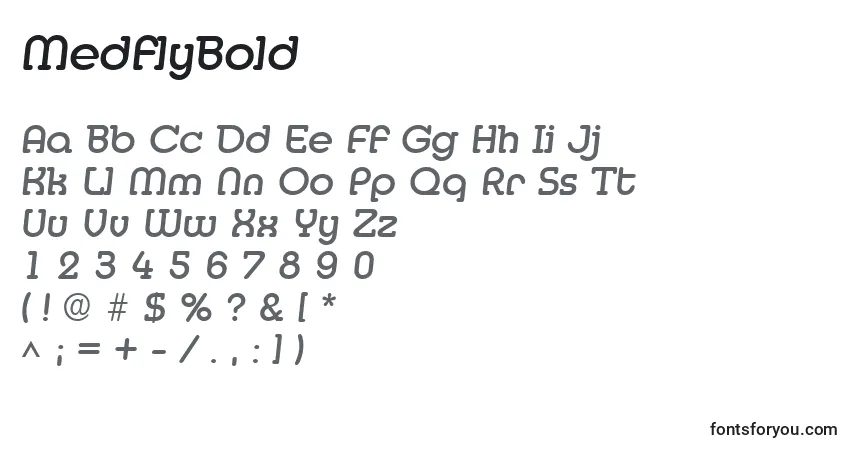 MedflyBoldフォント–アルファベット、数字、特殊文字