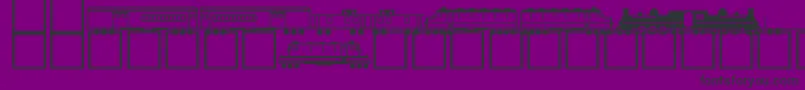 NewPlain Font – Black Fonts on Purple Background