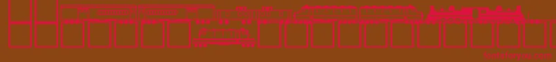 NewPlain Font – Red Fonts on Brown Background