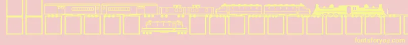 NewPlain Font – Yellow Fonts on Pink Background