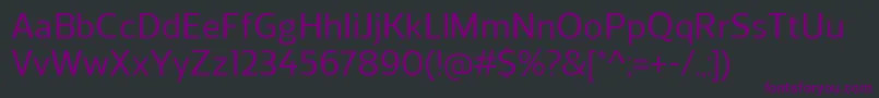 fuente ReganMedium – Fuentes Moradas Sobre Fondo Negro