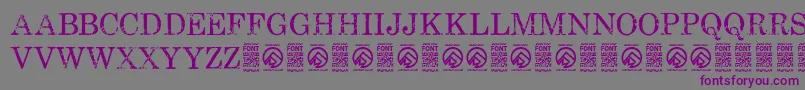 FallenspartansRegular Font – Purple Fonts on Gray Background