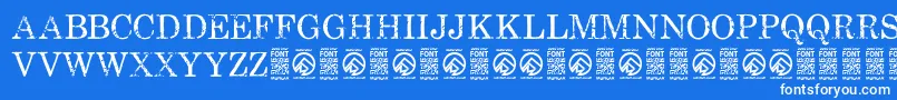 FallenspartansRegular Font – White Fonts on Blue Background