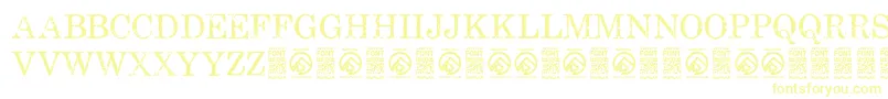 FallenspartansRegular Font – Yellow Fonts on White Background