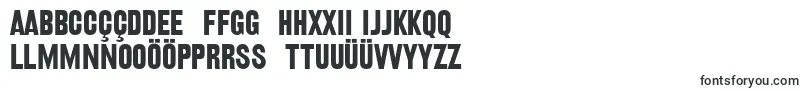 Railroadgothic-fontti – azerbaidžanilaiset fontit