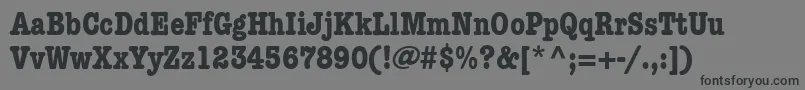 KeyboardCondensedSsiBoldCondensed Font – Black Fonts on Gray Background