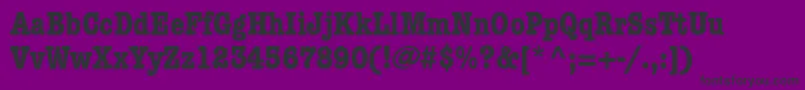 KeyboardCondensedSsiBoldCondensed-Schriftart – Schwarze Schriften auf violettem Hintergrund