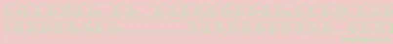 QwertyMac Font – Green Fonts on Pink Background