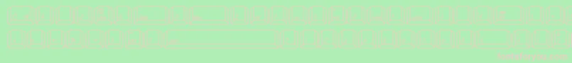 QwertyMac Font – Pink Fonts on Green Background