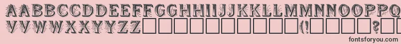 SeymourRegular Font – Black Fonts on Pink Background