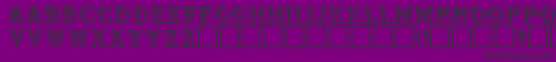 SeymourRegular Font – Black Fonts on Purple Background