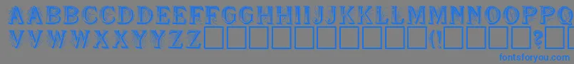 SeymourRegular Font – Blue Fonts on Gray Background