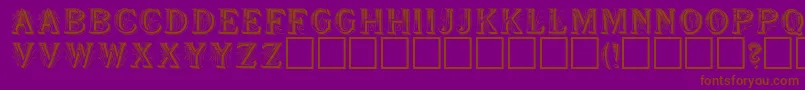 SeymourRegular Font – Brown Fonts on Purple Background