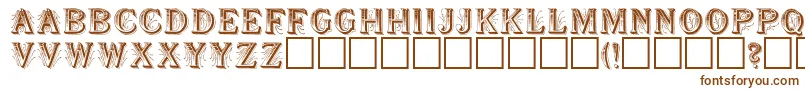 Шрифт SeymourRegular – коричневые шрифты на белом фоне