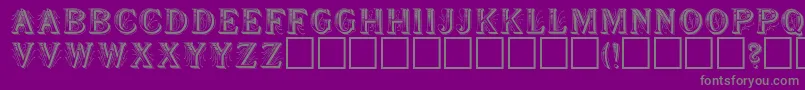 SeymourRegular Font – Gray Fonts on Purple Background
