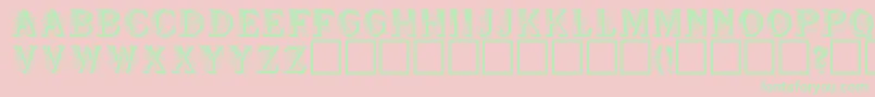 SeymourRegular Font – Green Fonts on Pink Background