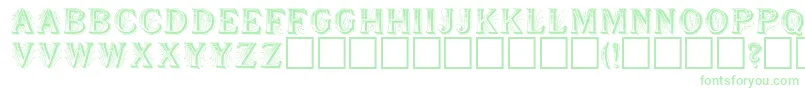 SeymourRegular Font – Green Fonts on White Background