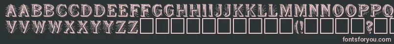 SeymourRegular Font – Pink Fonts on Black Background