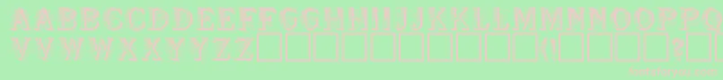 SeymourRegular Font – Pink Fonts on Green Background