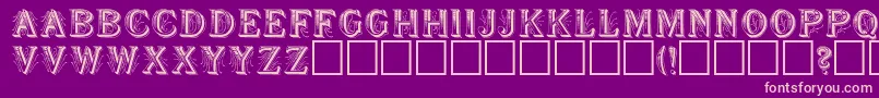 SeymourRegular Font – Pink Fonts on Purple Background