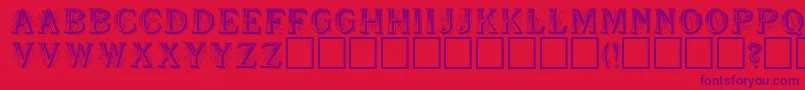 SeymourRegular Font – Purple Fonts on Red Background