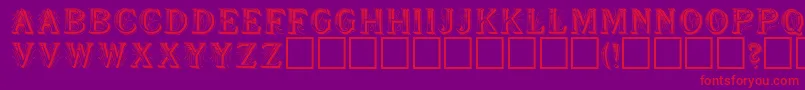 SeymourRegular Font – Red Fonts on Purple Background