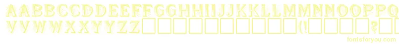 SeymourRegular Font – Yellow Fonts on White Background
