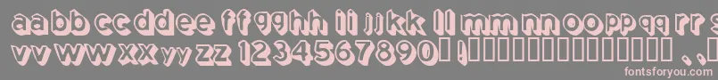 Coming Font – Pink Fonts on Gray Background