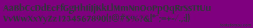 Шрифт DragonserialXboldRegular – чёрные шрифты на фиолетовом фоне