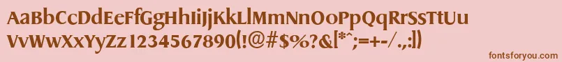 Más sobre la fuente DragonserialXboldRegular fuente DragonserialXboldRegular – Fuentes Marrones Sobre Fondo Rosa