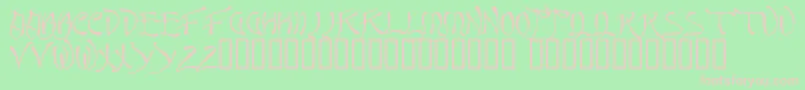 Quasi Font – Pink Fonts on Green Background