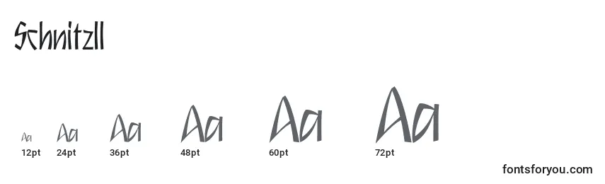 Schnitzll Font Sizes