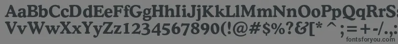 CooperlightcbtBold-fontti – mustat fontit harmaalla taustalla