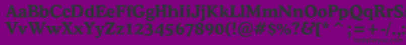 CooperlightcbtBold Font – Black Fonts on Purple Background