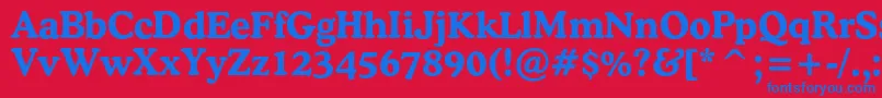 CooperlightcbtBold Font – Blue Fonts on Red Background