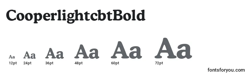 CooperlightcbtBold Font Sizes