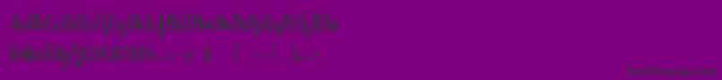 SweetHipster Font – Black Fonts on Purple Background